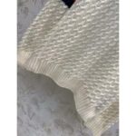 Gucci GG Men Cable Knit Wool Cashmere Sweater Ivory Blue Red Web Turtleneck Long Sleeves - Image 8