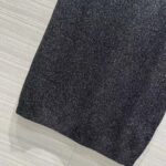 Gucci GG Women Rib Stitch Viscose Lamé Skirt Interlocking G Slip Lining Elastic Waist - Image 5