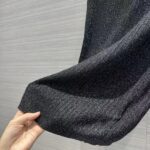 Gucci GG Women Rib Stitch Viscose Lamé Skirt Interlocking G Slip Lining Elastic Waist - Image 7