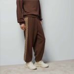Gucci Men Cotton Jersey Sweatpants Brown Light GG Canvas Elastic Cuffs Relaxed Fit - Image 11