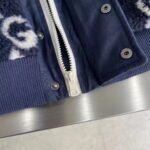 Gucci Women GG Fuzzy Fabric Jacquard Jacket Fixed Hood Drawstring Long Sleeves Front Patch Pocket - immagine 6