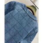 Gucci Men GG Reversible Denim Jacket Camel Ebony GG Canvas Reversible Collarless Dropped Shoulder - Image 7
