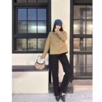 Gucci Women GG Reversible Denim Jacket Camel Ebony GG Canvas Reversible Collarless Dropped Shoulder - Bild 14