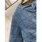 Gucci Men GG Reversible Denim Jacket Camel Ebony GG Canvas Reversible Collarless Dropped Shoulder - Image 8