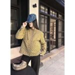 Gucci Women GG Reversible Denim Jacket Camel Ebony GG Canvas Reversible Collarless Dropped Shoulder - Bild 13