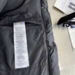 Gucci Women GG Water Repellant Down Jacket Black Water Nylon Satin Zip Front Zip Pockets – Bild 11