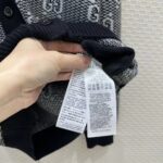 Gucci Men GG Wool Jacquard Cardigan Grey V-Neck Long Sleeves Front Pockets - Imagen 9