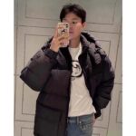 Gucci Men Nylon Down Jacket GG Iserts Black Canvas High Neck Velcro Cuffs Zip Closure - immagine 13