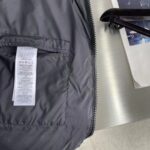 Gucci Men Nylon Down Jacket GG Iserts Black Canvas High Neck Velcro Cuffs Zip Closure - immagine 9