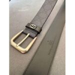 Gucci Unisex GG Belt Interlocking G Detail Blue Dark Blue GG Supreme Square Buckle - Image 3