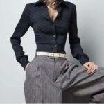 Gucci Unisex GG Belt Round Interlocking G White Leather Oval Buckle 2.3 CM Width – Bild 11