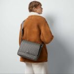 Gucci Unisex GG Ophidia Medium Messenger Bag Grey Black Supreme Tender Canvas Double G – Bild 13