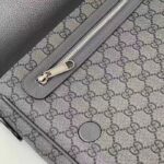 Gucci Unisex GG Ophidia Medium Messenger Bag Grey Black Supreme Tender Canvas Double G – Bild 11