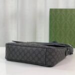 Gucci Unisex GG Ophidia Medium Messenger Bag Grey Black Supreme Tender Canvas Double G – Bild 8