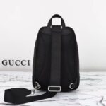 Gucci Unisex Jumbo GG Crossbody Bag Black Leather Padded Mesh Back – Image 3