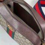 Gucci Unisex Ophidia GG Small Crossbody Bag Beige Ebony GG Supreme Canvas Double G – Image 10