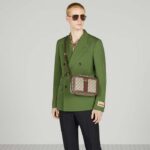 Gucci Unisex Ophidia GG Small Crossbody Bag Web Beige Ebony GG Supreme Canvas Double G - immagine 13