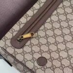 Gucci Unisex Ophidia Medium Messenger Bag Beige Ebony GG Supreme Canvas Double G – Image 11