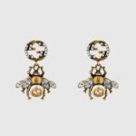 Gucci Women Bee Earrings with Interlocking G
