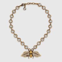 Gucci Women Bee Necklace with Crystals (1)