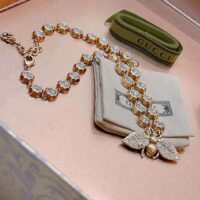 Gucci Women Bee Necklace with Crystals (1)