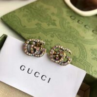 Gucci Women Crystal Double G Earrings (1)