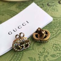 Gucci Women Crystal Double G Earrings (1)