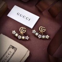Gucci Women Crystal Double G Single Earring (1)