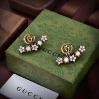 Gucci Women Crystal Double G Single Earring (1)