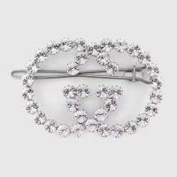 Gucci Women Crystal Interlocking G Hair Clip (1)