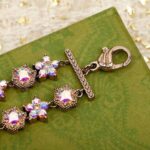 Gucci Women Double G Crystal Flowers Bracelet - Image 5