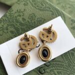 Gucci Women Double G Earrings with Black Crystals - Bild 7