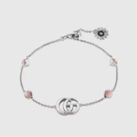 Gucci Women Double G Mother of Pearl Bracelet (1)