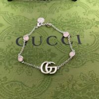 Gucci Women Double G Mother of Pearl Bracelet (1)