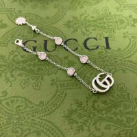 Gucci Women Double G Mother of Pearl Bracelet (1)