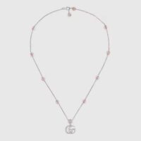 Gucci Women Double G Mother of Pearl Necklace (1)