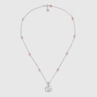 Gucci Women Double G Mother of Pearl Necklace (1)