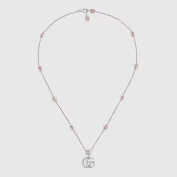 Gucci Women Double G Mother of Pearl Necklace