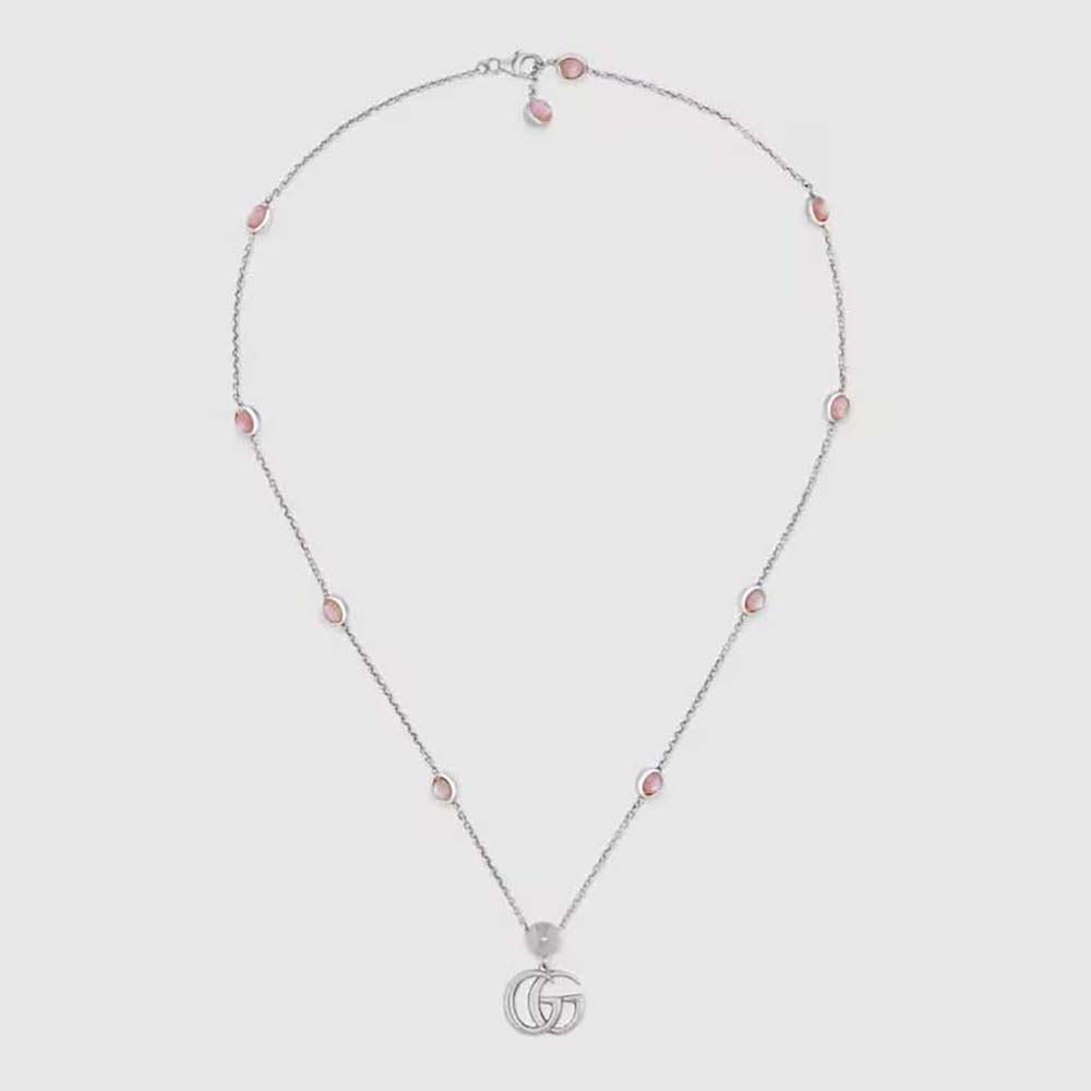 Gucci Women Double G Mother of Pearl Necklace