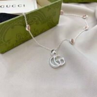 Gucci Women Double G Mother of Pearl Necklace (1)