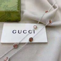 Gucci Women Double G Mother of Pearl Necklace (1)