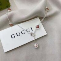 Gucci Women Double G Mother of Pearl Necklace (1)