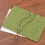 Gucci Women Double G Necklace with Crystals - Image 5