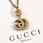 Gucci Women Double G Necklace with Crystals - Image 8