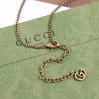 Gucci Women Double G Necklace with Crystals (1)