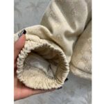 Gucci Men GG Canvas Bomber Jacket Cream Self-Covered Buttons Interlocking G Lined High Neck - Imagen 11