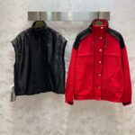 Gucci Women GG Canvas Bomber Jacket High Neck Drawstring Detachable Hood Gilet Dropped Shoulder – Image 4