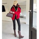 Gucci Women GG Canvas Bomber Jacket High Neck Drawstring Detachable Hood Gilet Dropped Shoulder – Image 18