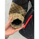 Gucci Men GG Canvas Nylon Zip Jacket Interlocking G Patch High Collar Drawstring Waistband - Imagen 9