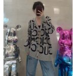 Gucci Women GG Cardigan Gucci Intarsia Grey Wool Blue V-Neck Dropped Shoulder Long Sleeves Two Pockets - Image 11